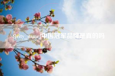 宜春中国冠军品牌是真的吗