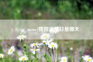 宜春我国消防日是哪天