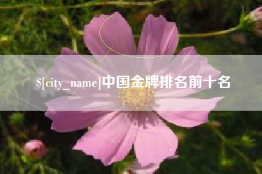 宜春中国金牌排名前十名