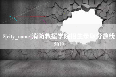 宜春消防救援学院招生录取分数线2019
