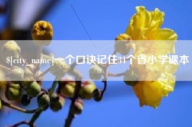 宜春一个口诀记住34个省小学课本
