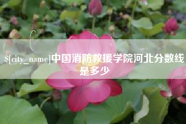 宜春中国消防救援学院河北分数线是多少