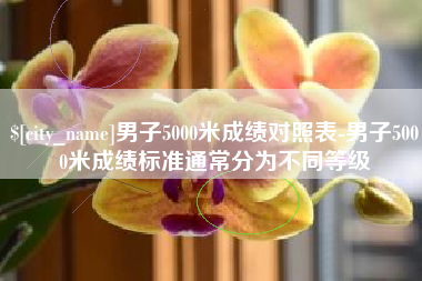 宜春男子5000米成绩对照表-男子5000米成绩标准通常分为不同等级