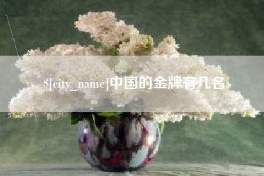 宜春中国的金牌有几名