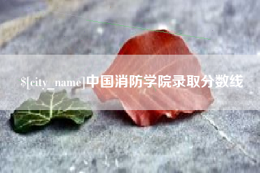 宜春中国消防学院录取分数线