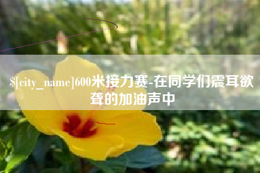 宜春600米接力赛-在同学们震耳欲聋的加油声中