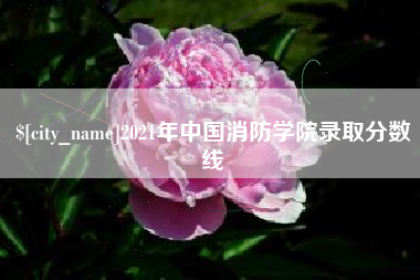 宜春2021年中国消防学院录取分数线