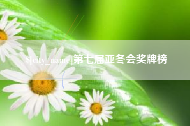 宜春第七届亚冬会奖牌榜