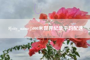 宜春5000米世界纪录平均配速