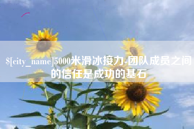 宜春5000米滑冰接力-团队成员之间的信任是成功的基石