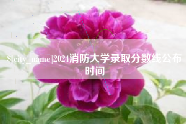 宜春2024消防大学录取分数线公布时间
