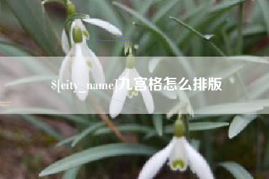 宜春九宫格怎么排版