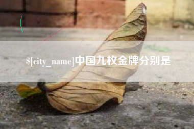 宜春中国九枚金牌分别是