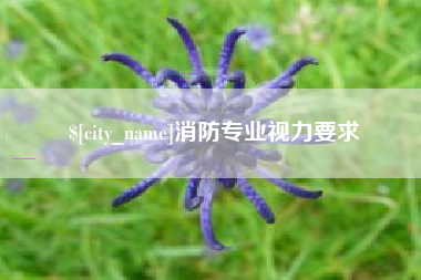 宜春消防专业视力要求