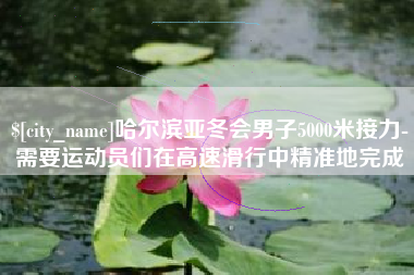 宜春哈尔滨亚冬会男子5000米接力-需要运动员们在高速滑行中精准地完成