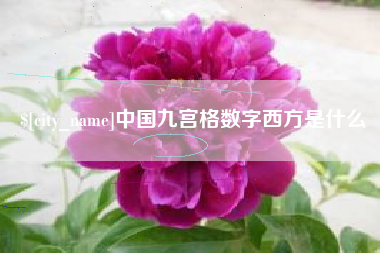 宜春中国九宫格数字西方是什么