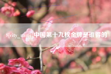 宜春中国第十九枚金牌是谁得的