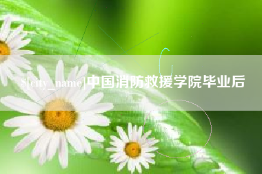宜春中国消防救援学院毕业后