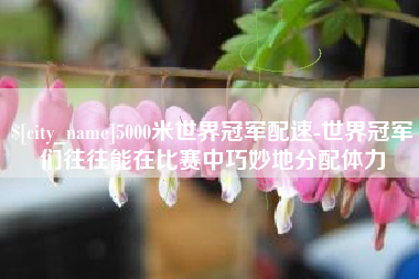宜春5000米世界冠军配速-世界冠军们往往能在比赛中巧妙地分配体力