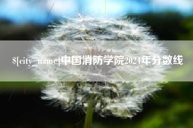 宜春中国消防学院2024年分数线