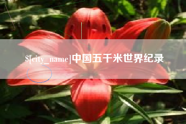 宜春中国五千米世界纪录