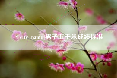 宜春男子五千米成绩标准