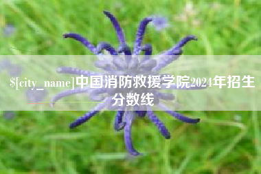 宜春中国消防救援学院2024年招生分数线