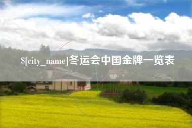 宜春冬运会中国金牌一览表