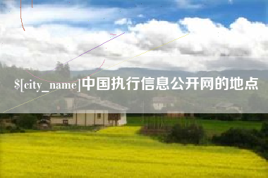 宜春中国执行信息公开网的地点
