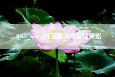 宜春九宫格人才管理策略