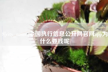 宜春中国执行信息公开网官网app为什么要钱呢