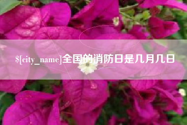 宜春全国的消防日是几月几日