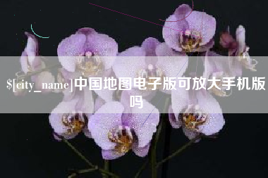 宜春中国地图电子版可放大手机版吗