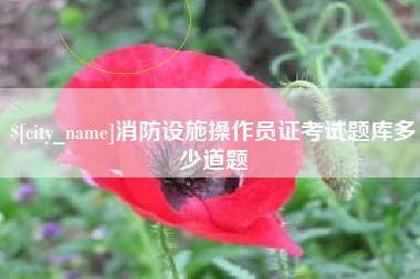 宜春消防设施操作员证考试题库多少道题