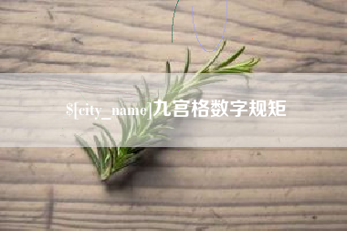 宜春九宫格数字规矩